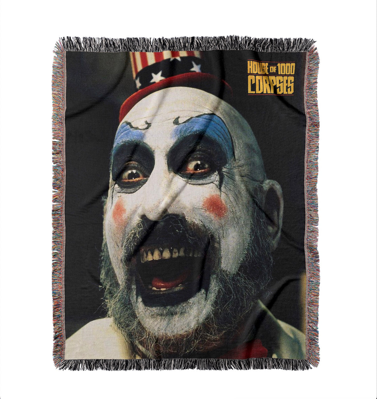 House of 1000 Corpses • Bloody Clown Suit (Woven Throw Blanket Tapestry) • 72 Hour Release