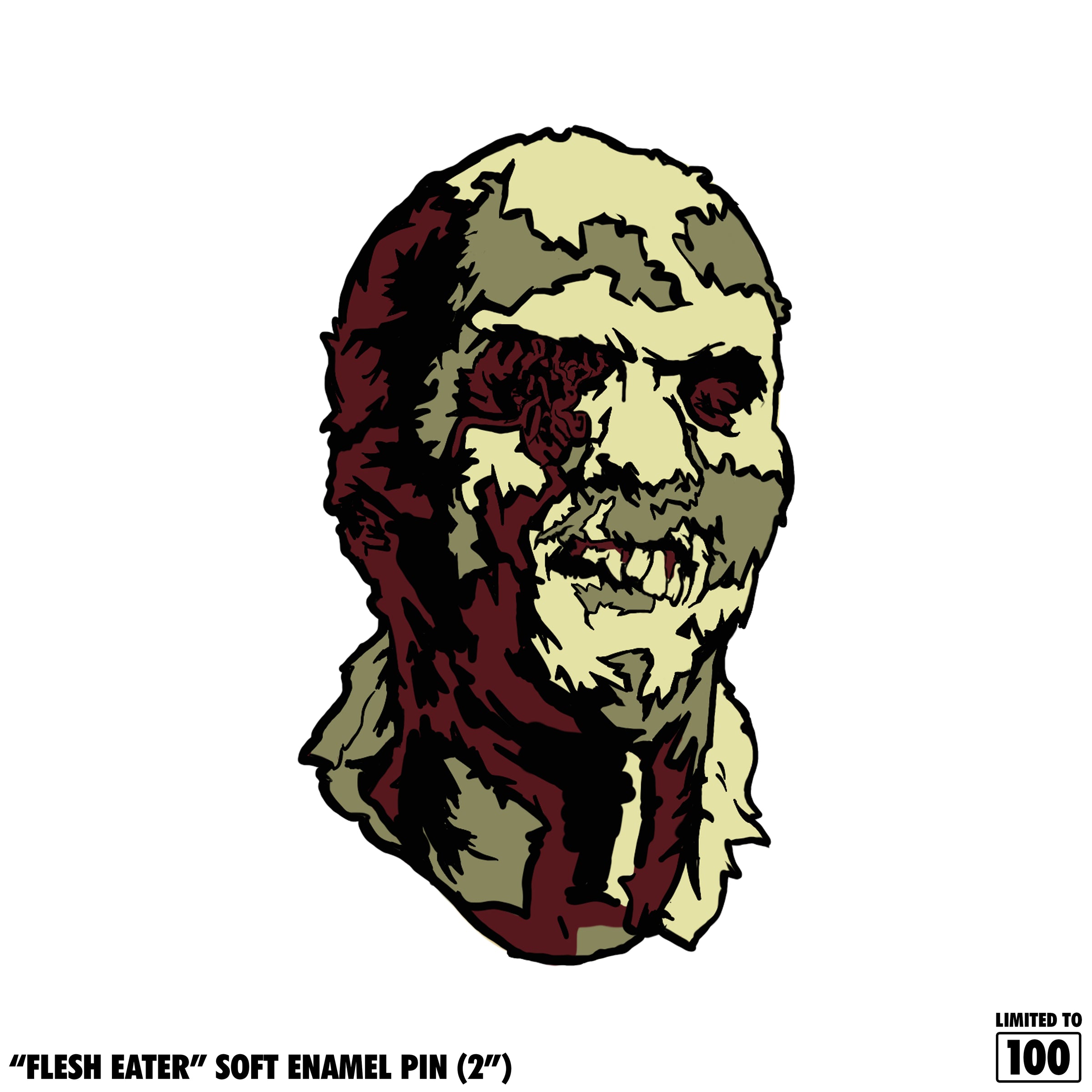 Flesh Eater 2" Soft Enamel Pin